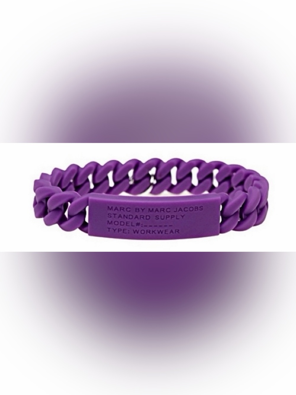 NWT - Marc by Marc Jacobs Purple Chain-Link Bracelet